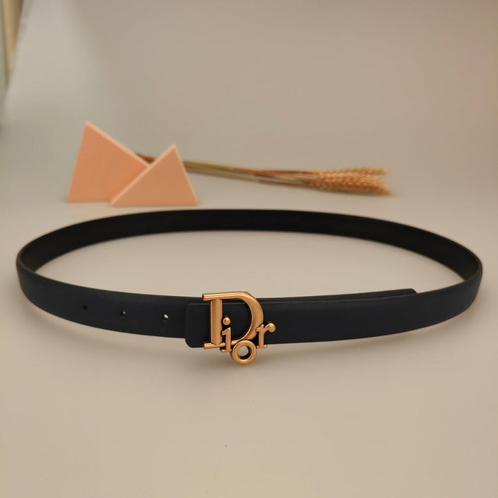 6 Colors Stylish Monogrammed Leather Belts