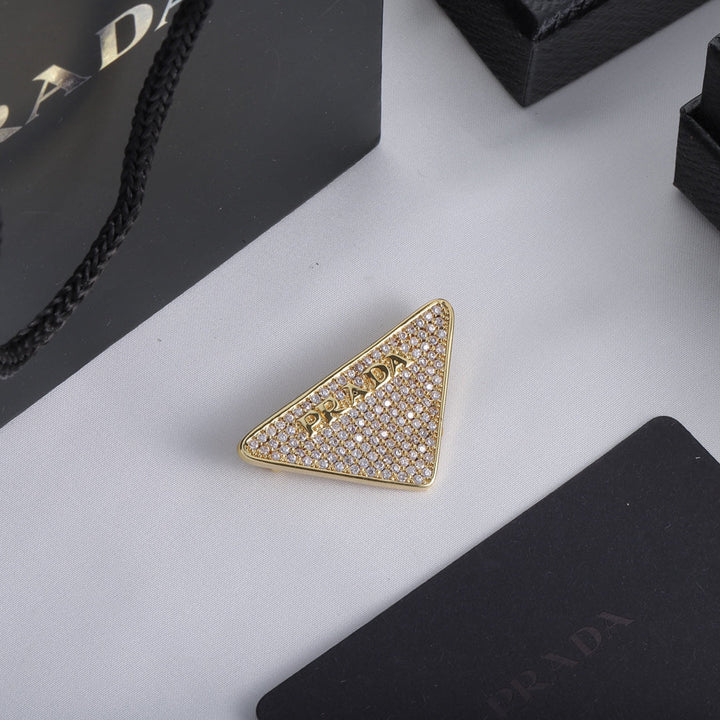 Triangular Star Brooch