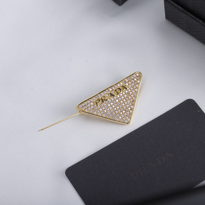 Triangular Star Brooch