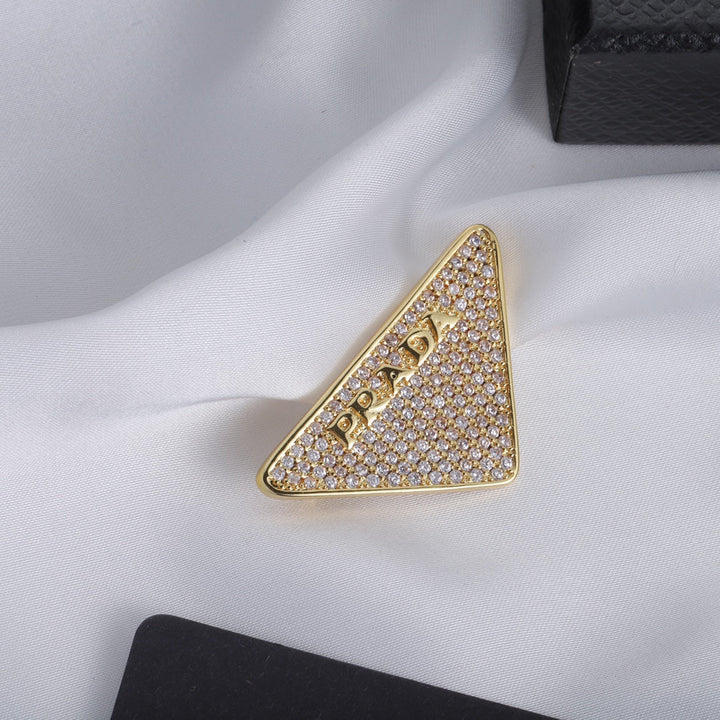 Triangular Star Brooch