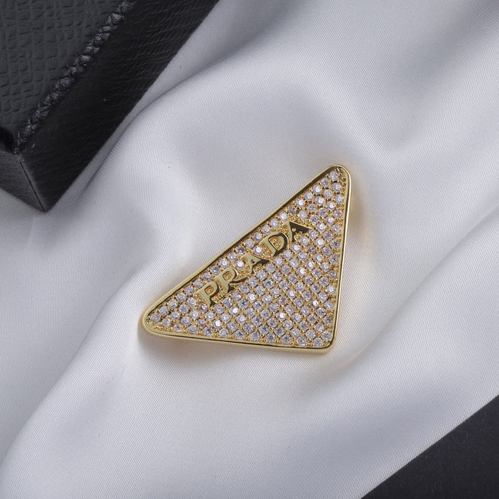 Triangular Star Brooch