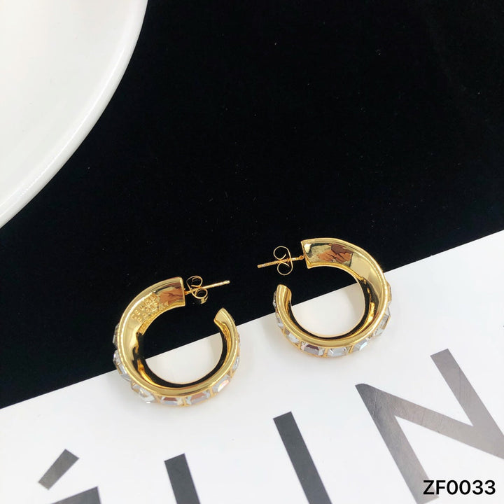 2024 fashion rhinestone earrings