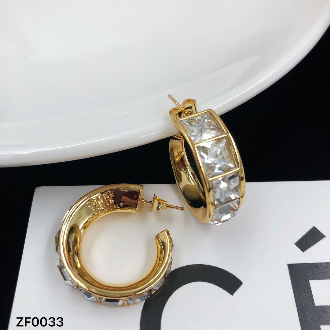 2024 fashion rhinestone earrings