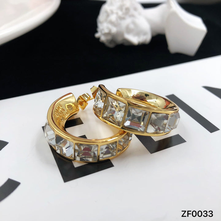 2024 fashion rhinestone earrings