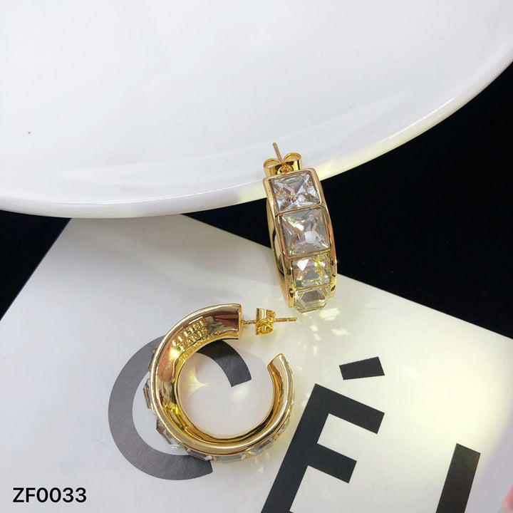 2024 fashion rhinestone earrings