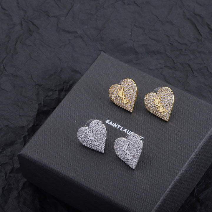 2024 luxury heart earrings