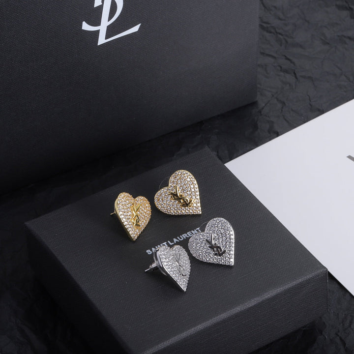 2024 luxury heart earrings