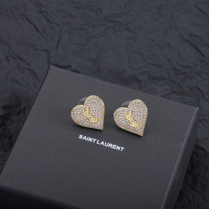 2024 luxury heart earrings