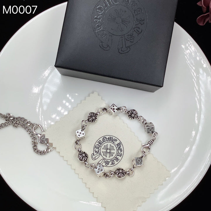 luxury rhinestone silver necklace bracelet