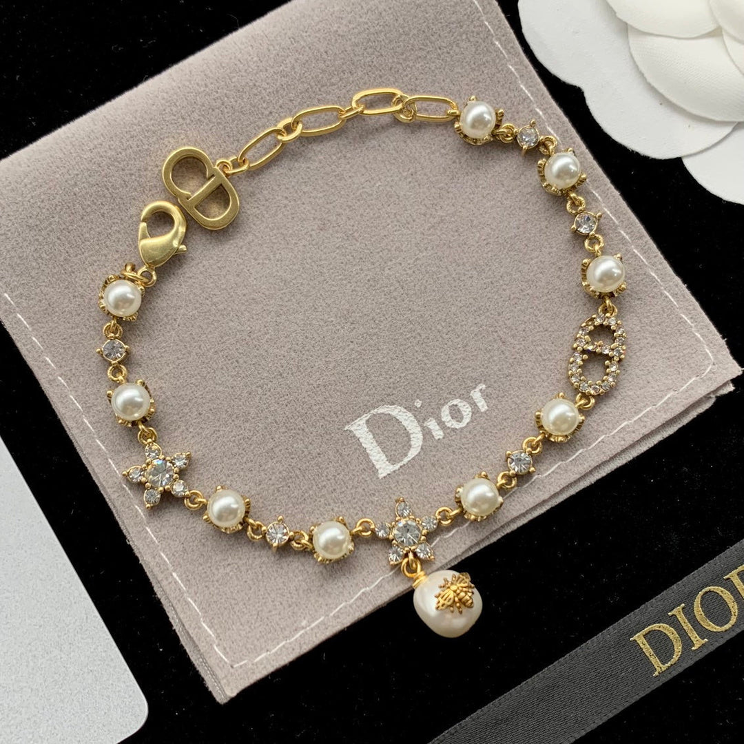 luxury pearl CD bracelet