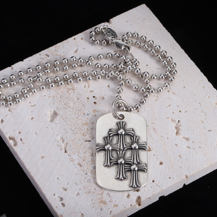 New Cross Pendant Silver Necklace