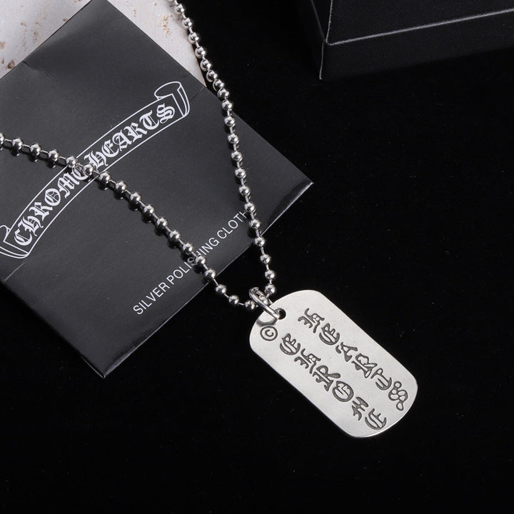 New Cross Pendant Silver Necklace