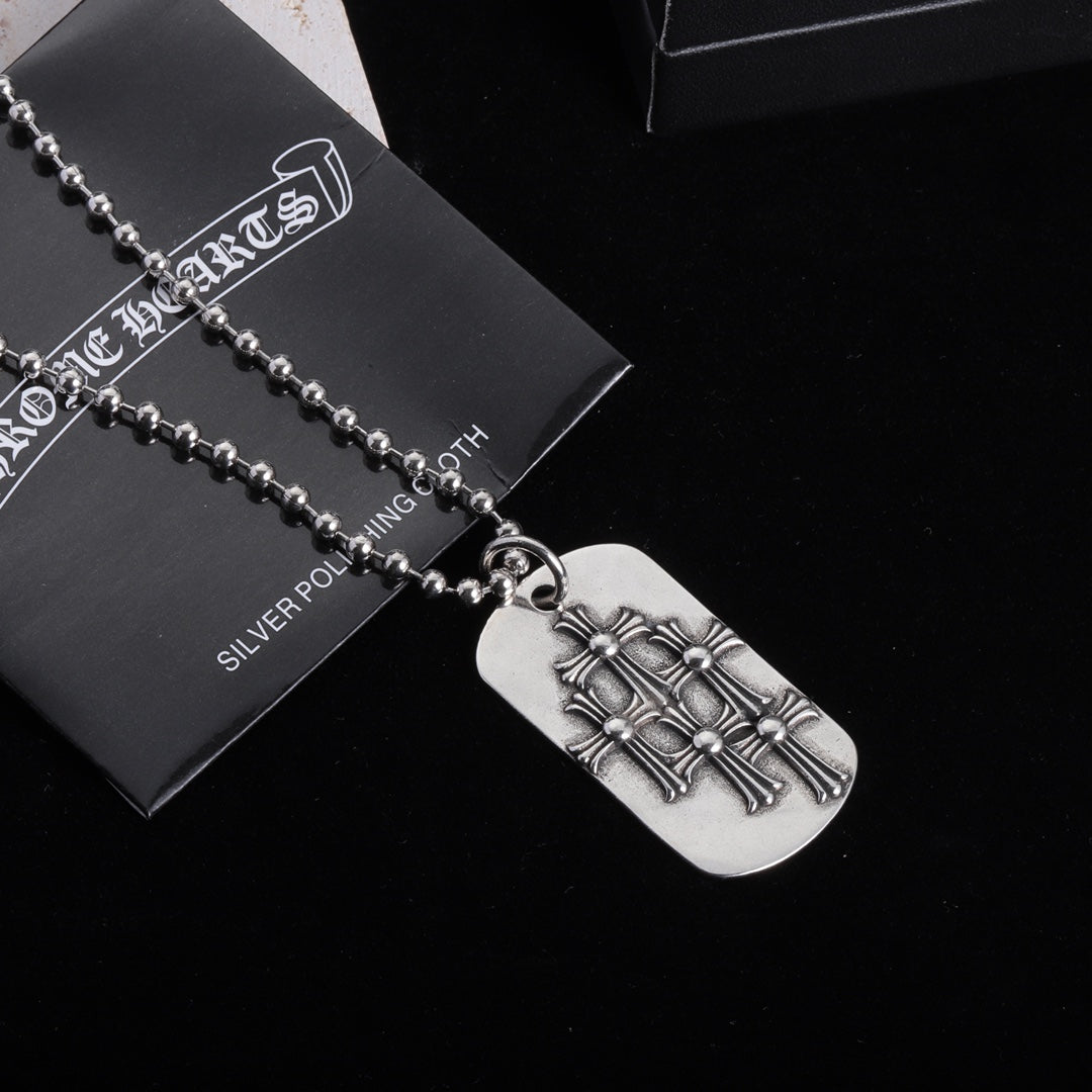 New Cross Pendant Silver Necklace