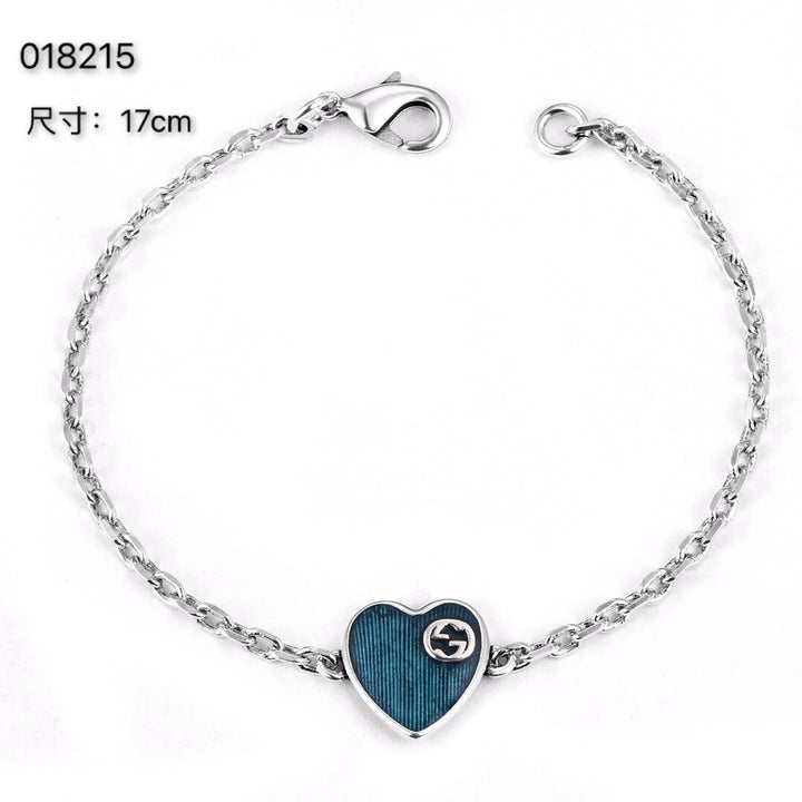 romantic blue love bracelet