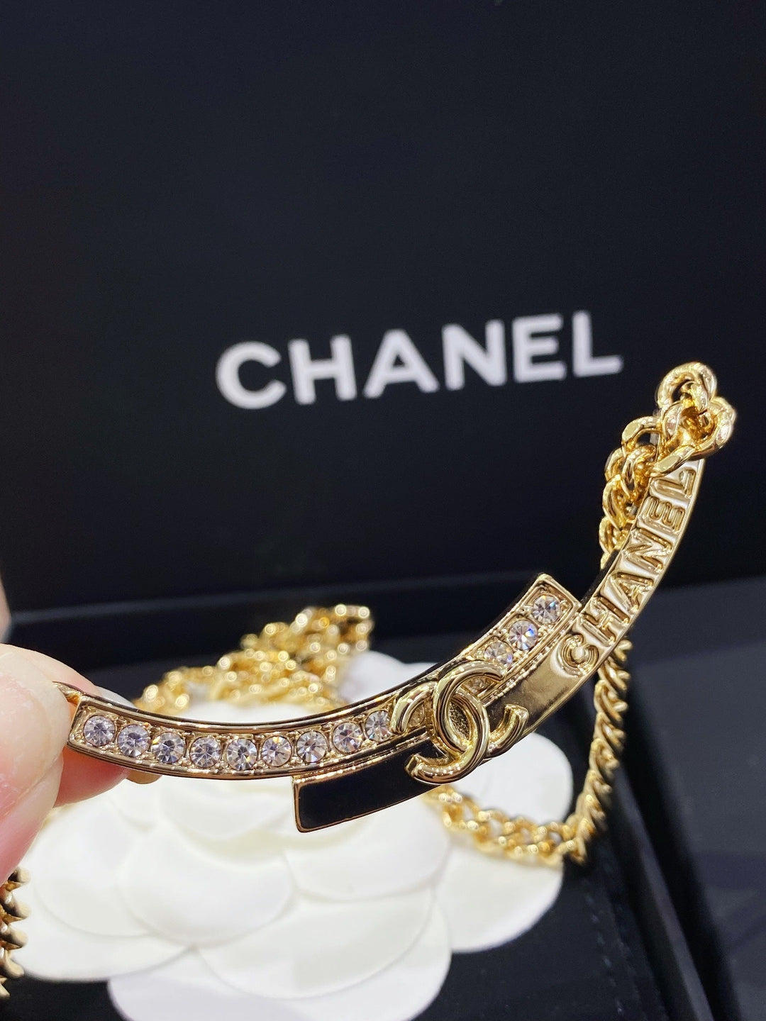 Luxury Gold Double C Smile Necklace