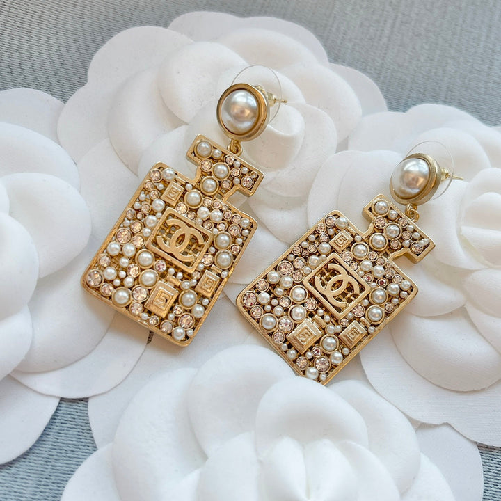 Fashion Perfume Bottle Earrings