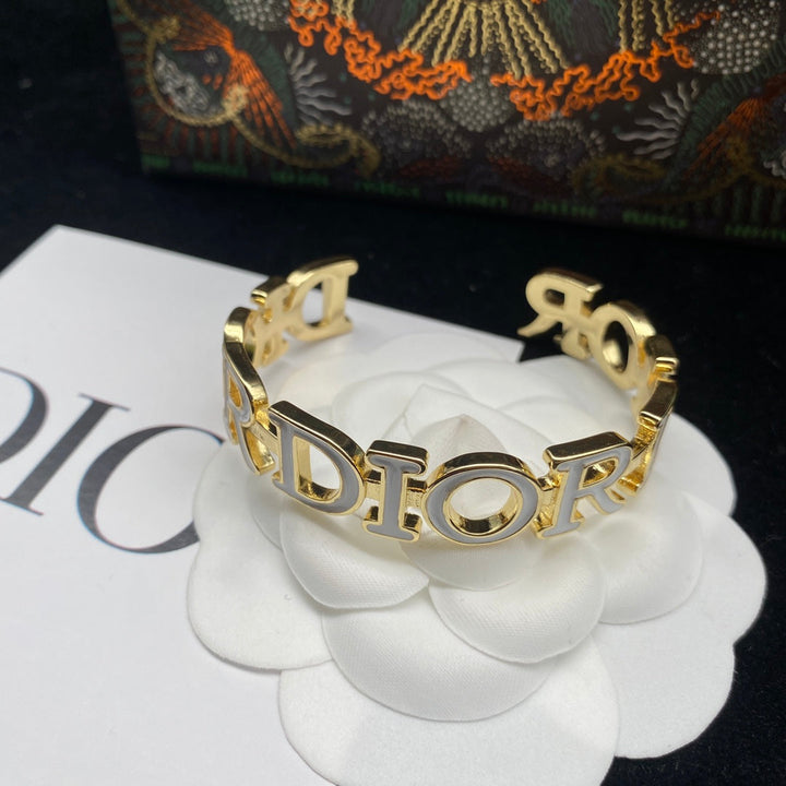 Luxury Brass Monogram Bracelet