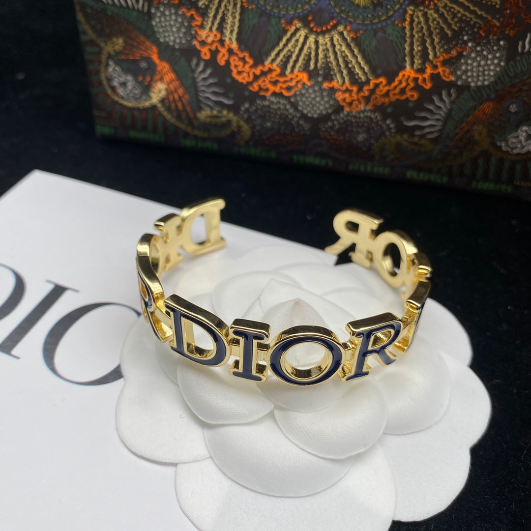 Luxury Brass Monogram Bracelet