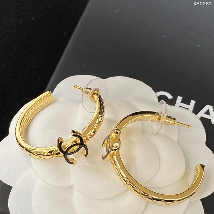 Deluxe Brass Moon Earrings