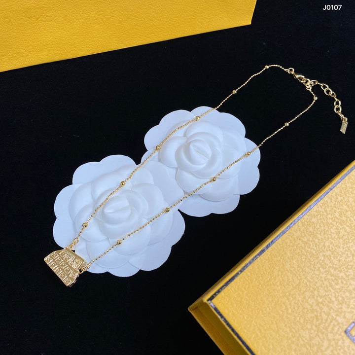 Luxury Bag Pendant Necklace