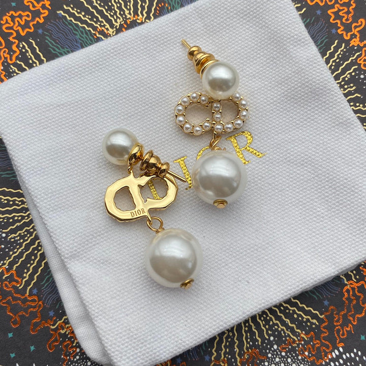 Luxury CD Pearl Earrings