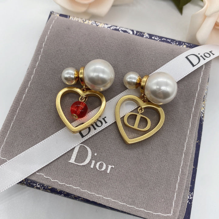 Luxury Heart Dangle Earrings