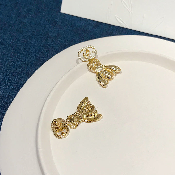 Luxury Gold Bee Earrings