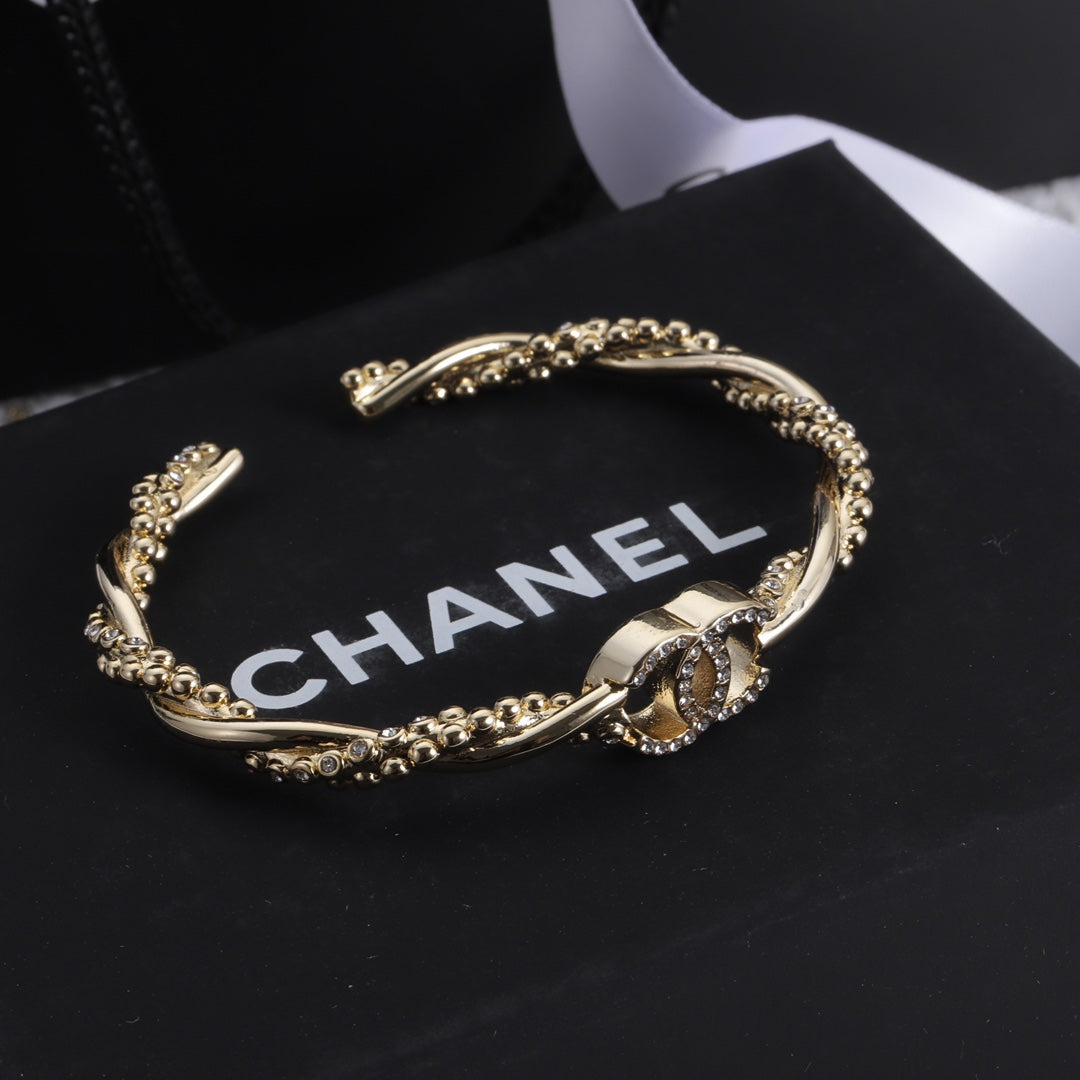 Luxury Twisted Brass Bracelet