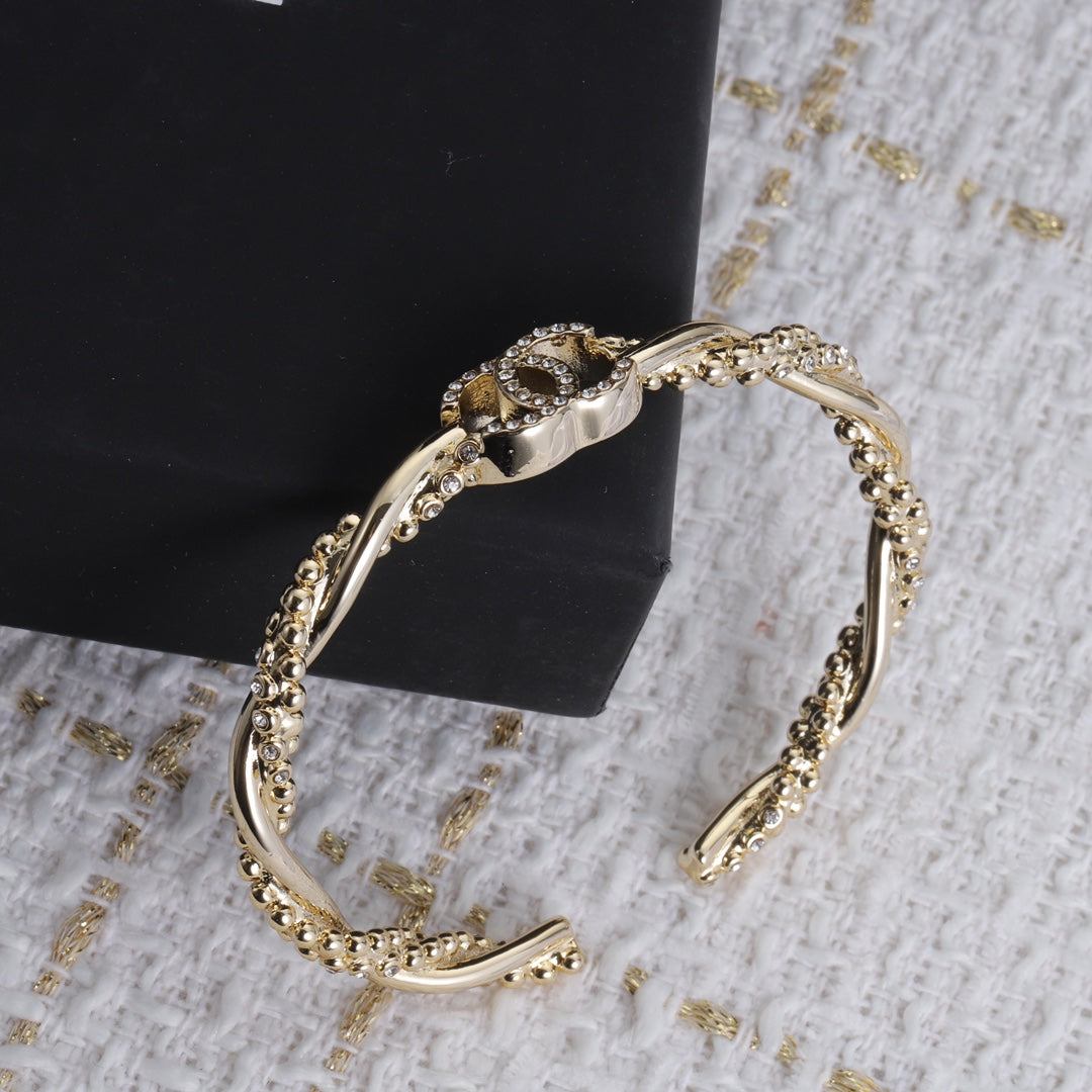 Luxury Twisted Brass Bracelet