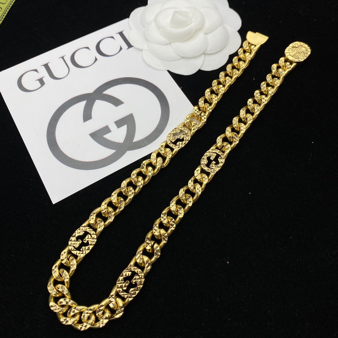 Classic G Brass Necklace