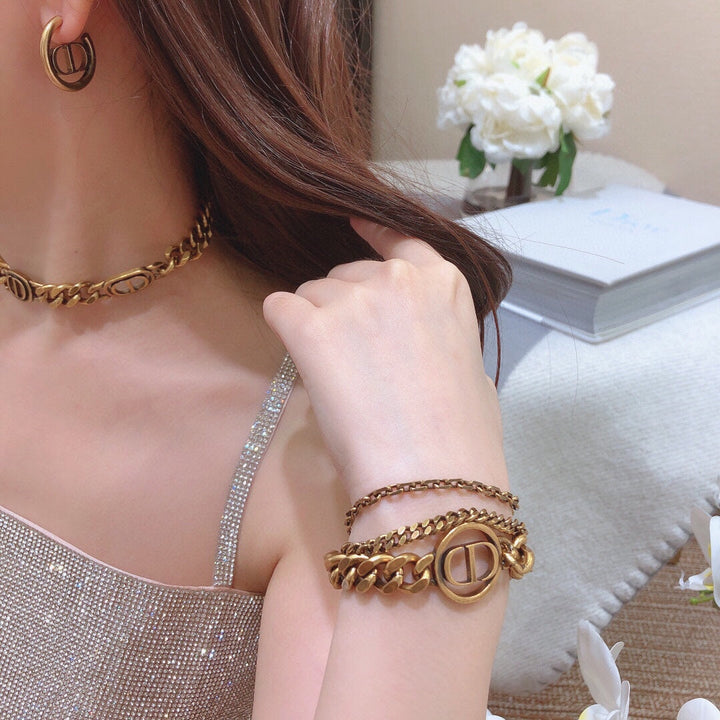 Luxury Multi-Layer Chain CD Bracelet