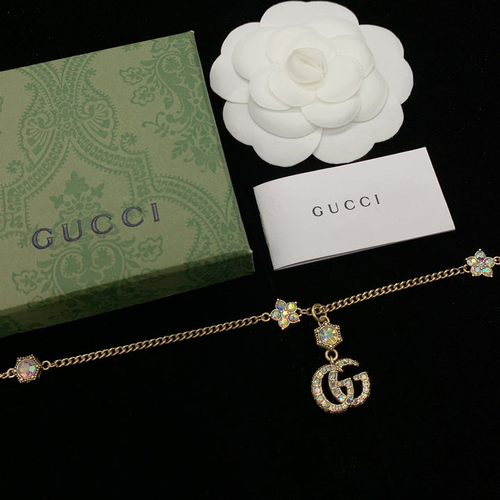 Luxury GG Monogram Pendant Necklace