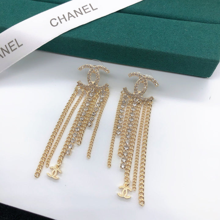 Luxury CC Tassel Earrings