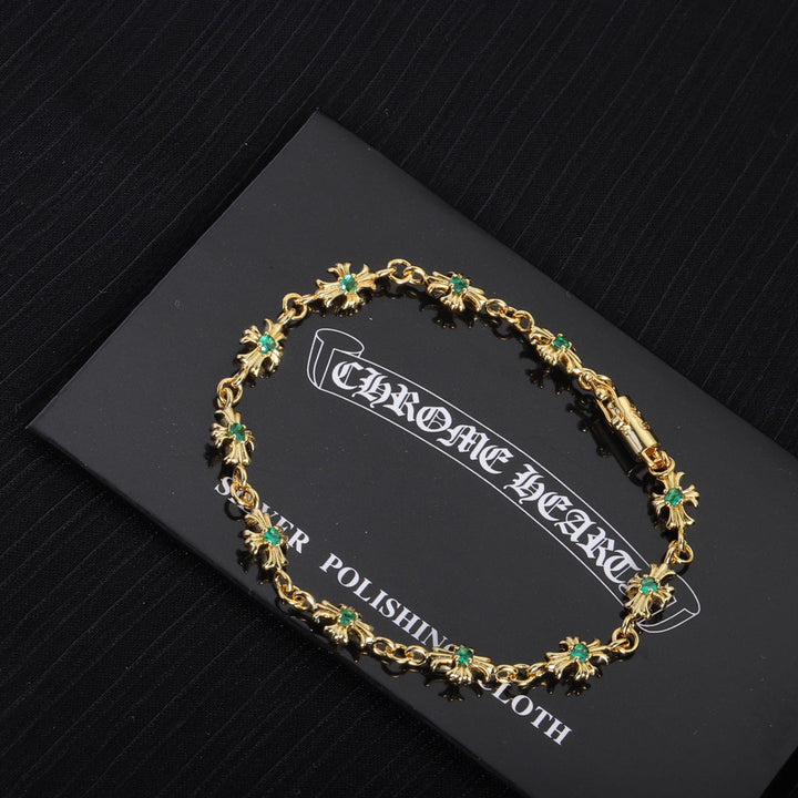 Luxury Cross Flower Bracelet