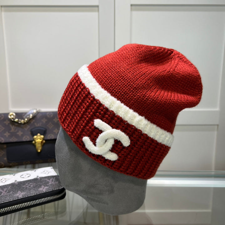 Fashion Retro Double C Knit Hat